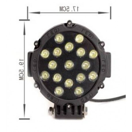 Proiector auto cu led 51w epistar offroad